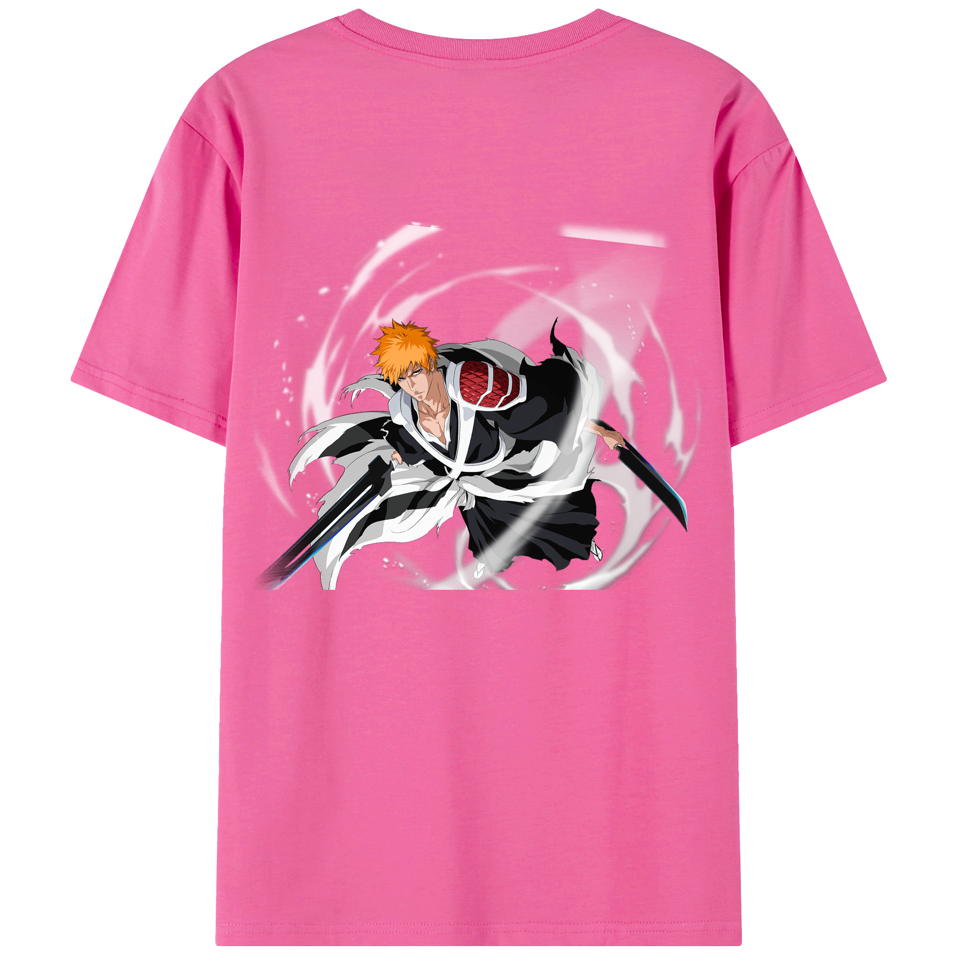 （画像用） ブリーチ 黒崎一護（くろさき いちご）BLEACH Kurosaki Ichigo レディース半袖Tシャツ(バックプリント)